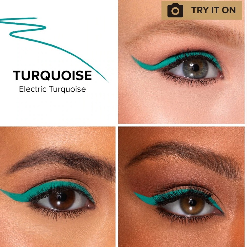 NIB NWT Too Faced Eyeliner 36-Hour Waterproof Gel Eye Liner Killer Turquoise
